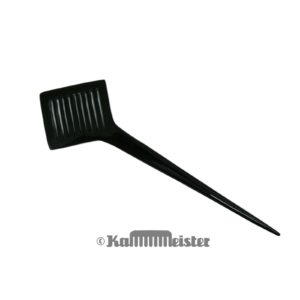 Haarnadel Haarstab 1-zinkig - schwarzes Büffelhorn - Dekor Raute - Gitter